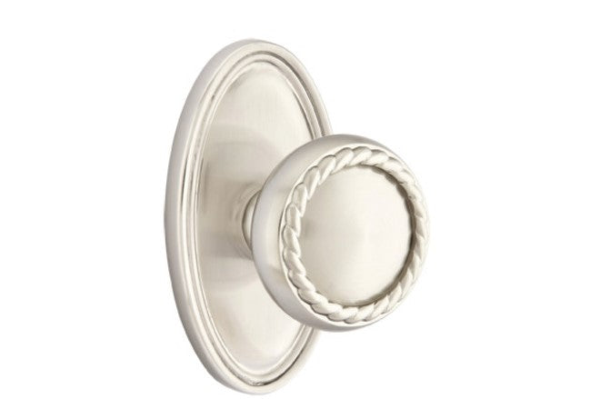 Emtek Rope Knob With Oval Rosette