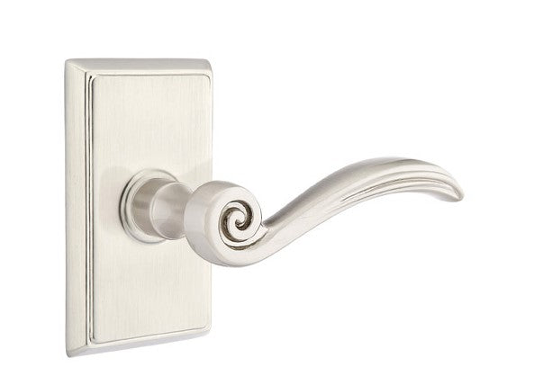 Emtek Elan Lever with Rectangular Rosette