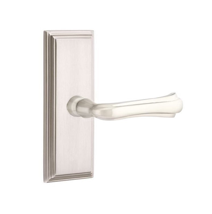 Emtek Wembley Lever Concealed Screws with 7” Wilshire Sideplate