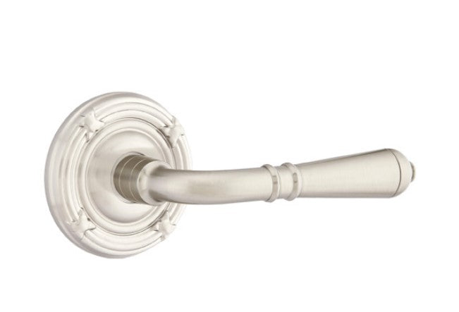 Emtek Turino Lever Concealed Screws with Ribbon & Reed Rosette