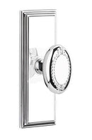 Emtek Beaded Egg Knob Concealed Screws With 7” Wilshire Rosette