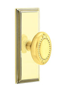 Emtek Beaded Egg Knob With 7” Wilshire Rosette