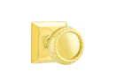 Emtek Rope Knob Concealed Screws With Quincy Rosette