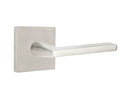 Emtek Cast Stainless Steel Helios Lever Concealed Screws with Square Rosette