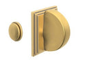 Emtek Wilshire Single Rosette Privacy Bolt with Arched Thumbturn Style