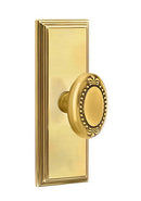 Emtek Beaded Egg Knob With 7” Wilshire Rosette