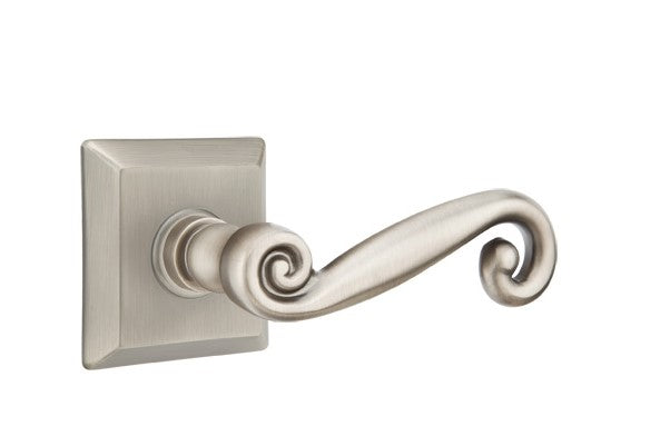 Emtek Rustic Lever Concealed Screws with Quincy Rosette