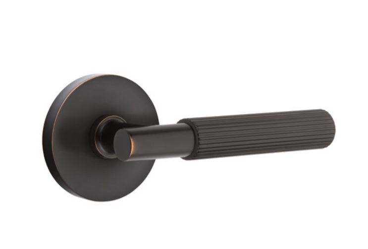 Emtek Select T-BAR Straight Knurled Lever with Disk Rosette