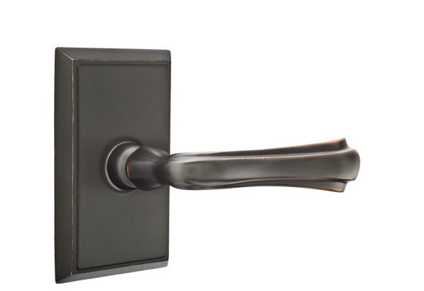 Emtek Wembley Lever with Rectangular Rosette