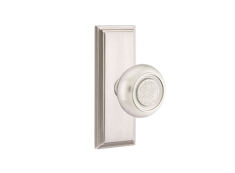 Emtek Belmont Knob Concealed Screws With 7” Wilshire Rosette