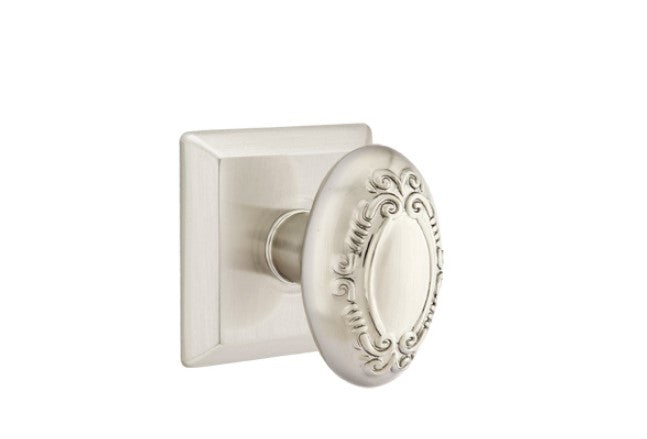 Emtek Victoria Knob Concealed Screws With Quincy Rosette