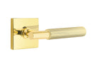 Emtek Select T-BAR Straight Knurled Lever with Square Rosette