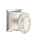 Emtek Beaded Egg Knob With Wilshire Rosette