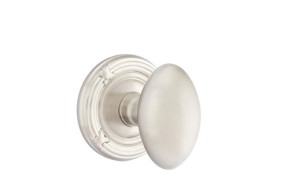 Emtek Egg Knob With Ribbon & Reed Rosette