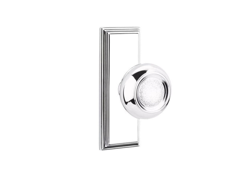 Emtek Belmont Knob Concealed Screws With 7” Wilshire Rosette