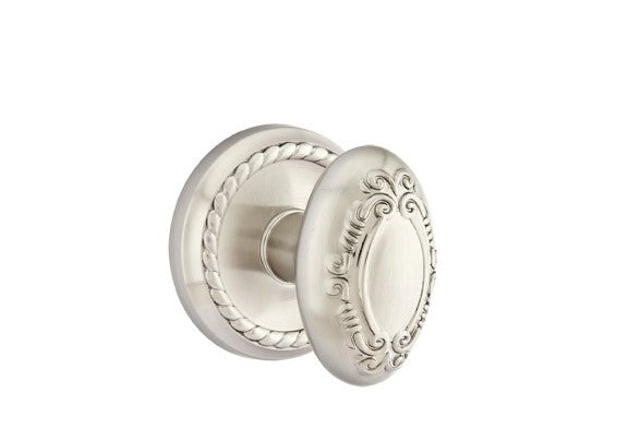 Emtek Victoria Knob Concealed Screws With Rope Rosette