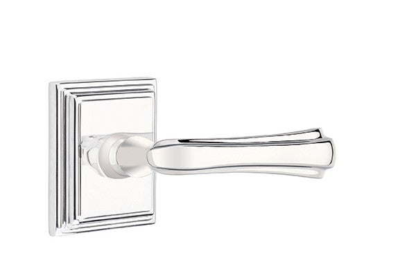 Emtek Wembley Lever Concealed Screws with Wilshire Rosette