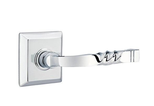 Emtek Santa Fe Lever Concealed Screws with Quincy Rosette