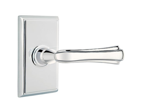 Emtek Wembley Lever Concealed Screws with Rectangular Rosette