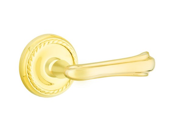 Emtek Wembley Lever Concealed Screws with Rope Rosette