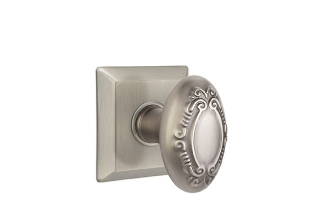 Emtek Victoria Knob Concealed Screws With Quincy Rosette