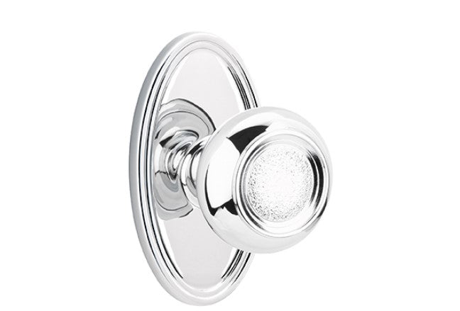 Emtek Belmont Knob With Oval Rosette