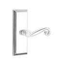 Emtek Rustic Lever with 7” Wilshire Sideplate