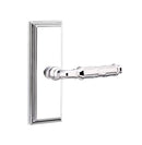 Emtek Ribbon & Reed Lever Concealed Screws with 7” Wilshire Sideplate