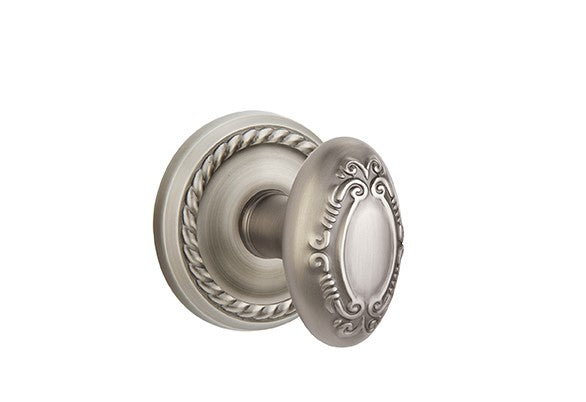 Emtek Victoria Knob Concealed Screws With Rope Rosette