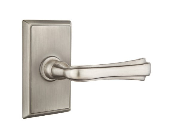 Emtek Wembley Lever with Rectangular Rosette