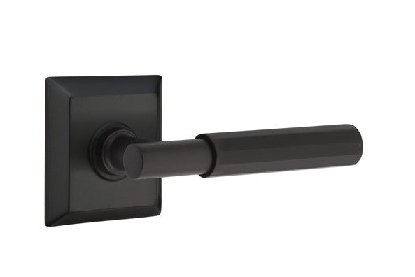 Emtek Select T-BAR Faceted Lever Concealed Screws with Quincy Rosette