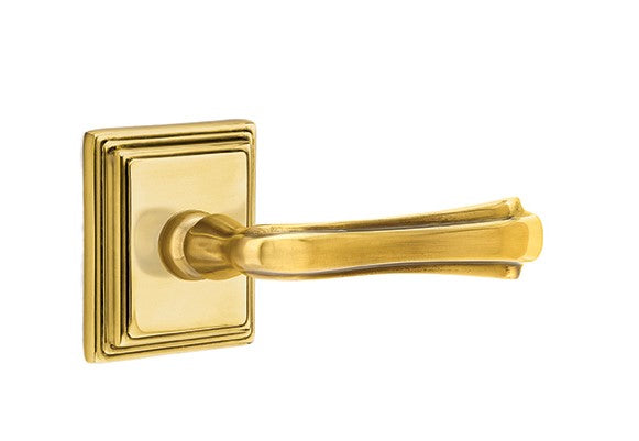 Emtek Wembley Lever Concealed Screws with Wilshire Rosette