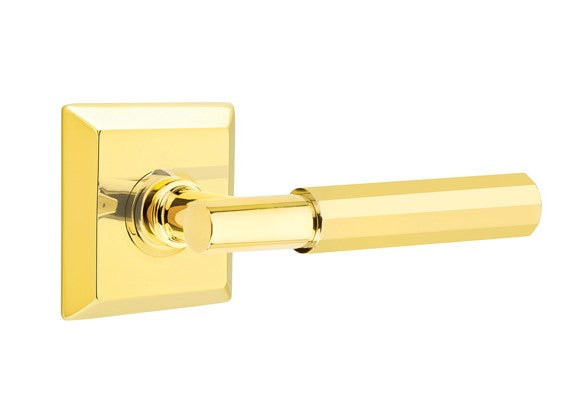 Emtek Select T-BAR Faceted Lever with Quincy Rosette