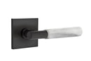 Emtek Select T-BAR White Marble Lever with Square Rosette