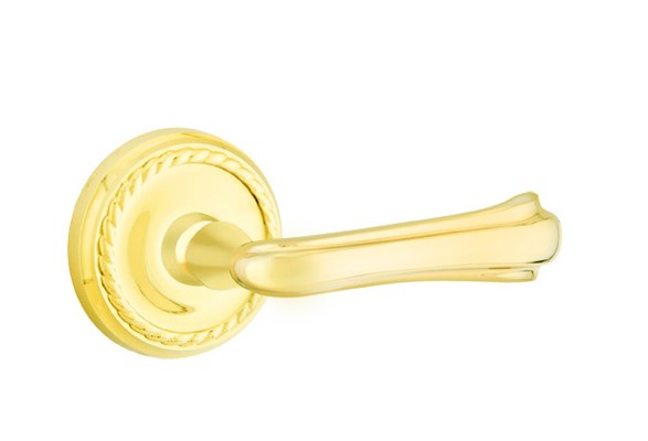 Emtek Wembley Lever Concealed Screws with Rope Rosette