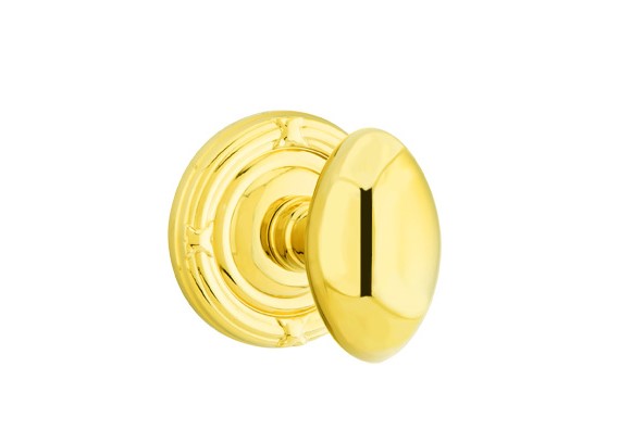 Emtek Egg Knob With Ribbon & Reed Rosette