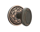 Emtek Beaded Egg Knob Concealed Screws With Lancaster Rosette