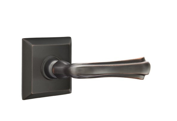 Emtek Wembley Lever Concealed Screws with Quincy Rosette