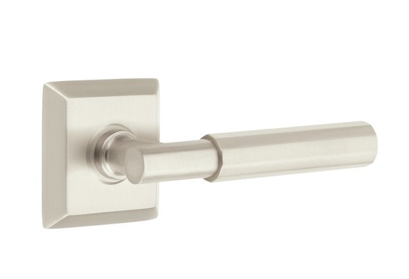 Emtek Select T-BAR Faceted Lever Concealed Screws with Quincy Rosette