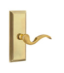 Emtek Cortina Lever Concealed Screws with 7” Wilshire Sideplate