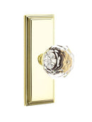 Emtek Diamond Knob With 7” Wilshire Sideplate