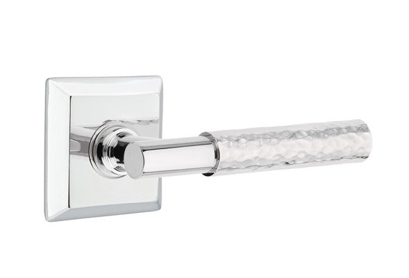 Emtek Select T-BAR Hammered Lever Concealed Screws with Quincy Rosette