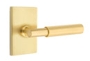 Emtek Select T-BAR Faceted Lever with Modern Rectangular Rosette