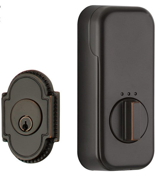 Emtek Knoxville Single Cylinder Deadbolt with EMPowered Motorized Smart Lock Upgrade