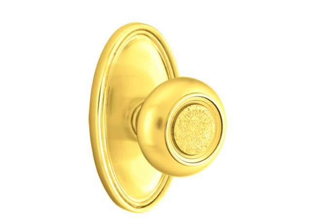 Emtek Belmont Knob Concealed Screws With Oval Rosette