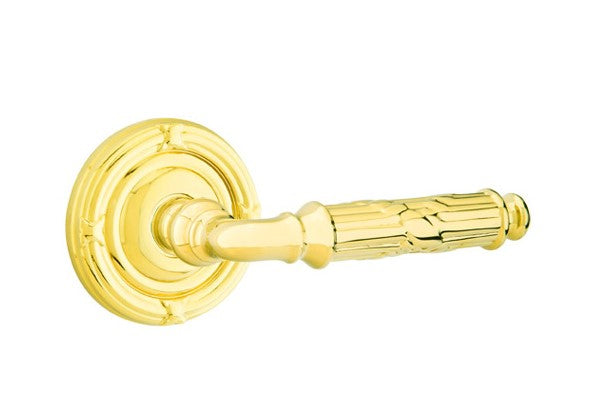 Emtek Ribbon & Reed Lever Concealed Screws with Ribbon & Reed Rosette