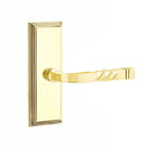 Emtek Santa Fe Lever Concealed Screws with 7” Wilshire Sideplate