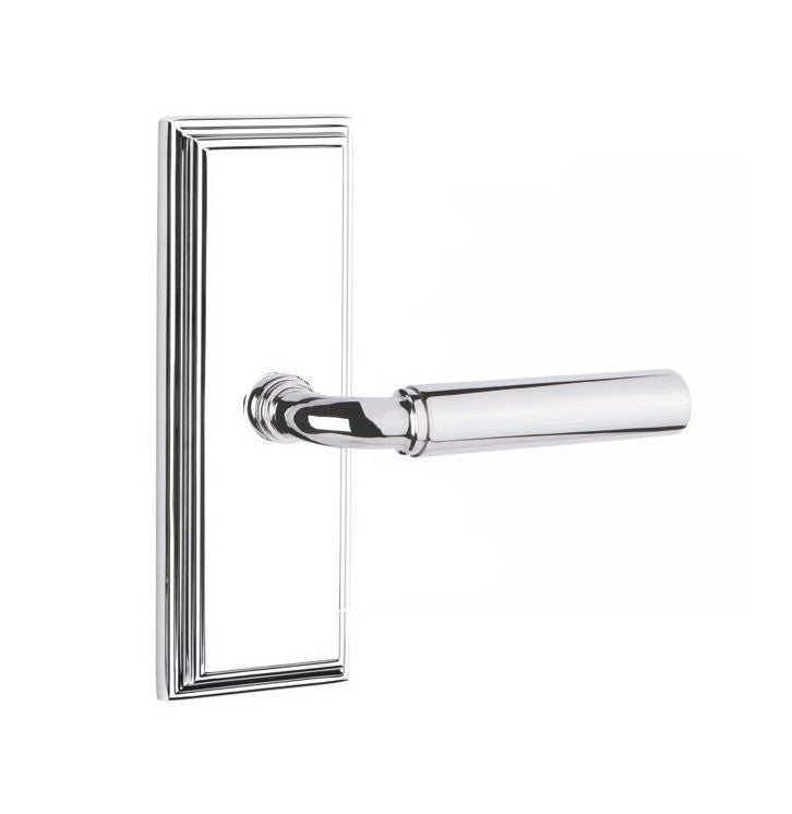 Emtek Manning Lever Concealed Screws with 7” Wilshire Sideplate