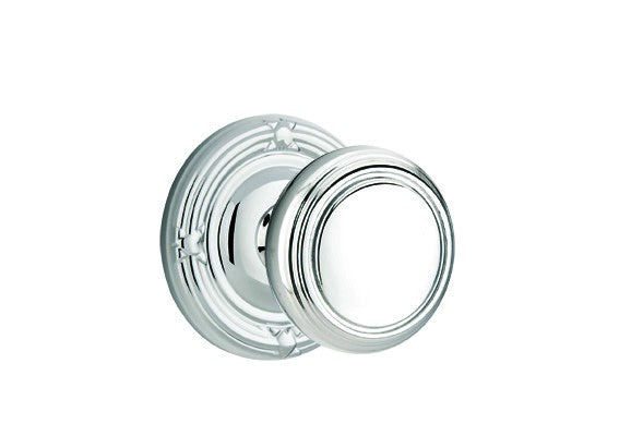 Emtek Norwich Knob Concealed Screws With Ribbon & Reed Rosette