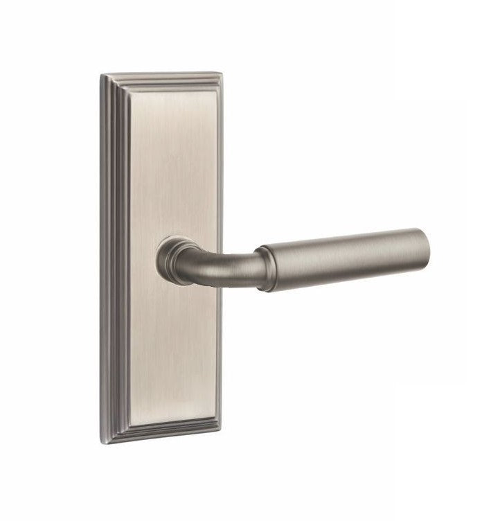 Emtek Manning Lever Concealed Screws with 7” Wilshire Sideplate